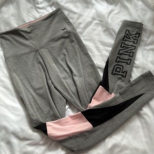 ♡︎ PINK VS ♡︎ Gray, Pink, & Black Workout Leggings